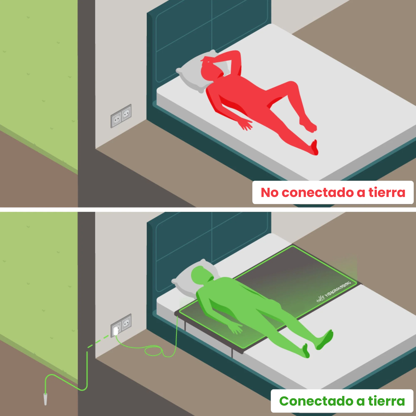 Tapete de Piel de Cama Grounding 9